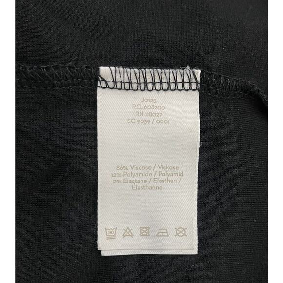 Boden Black Jersey Dress Dolman Short Sleeves Round Neck with Pockets Size 6R - Picture 6 of 7